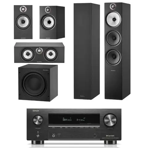 Denon AV Receiver with B&W Speakers